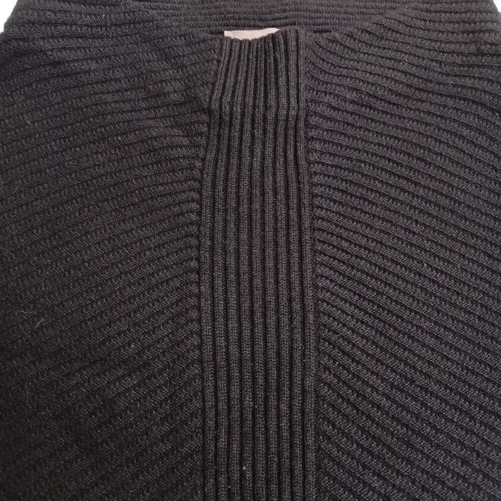 Women's Chico Black Ribbed Design Sweater Size 1 (M/8) - Picture 6 of 8